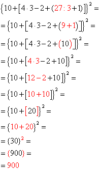 order of operations