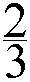 A rational number, 2 over three